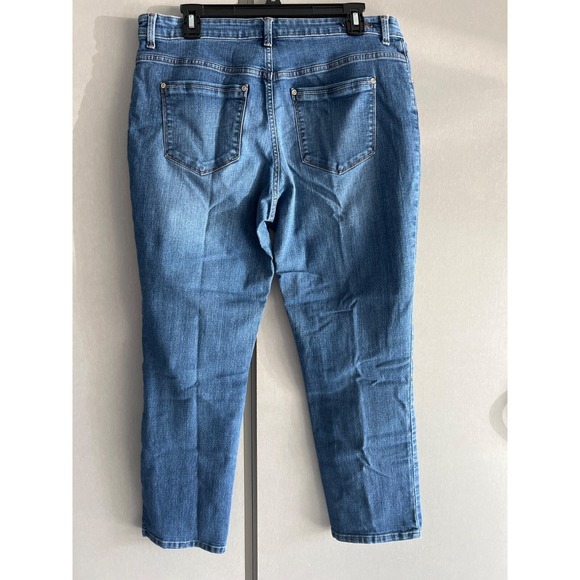 Lee 1889 Womens Jeans Size 12 Short Relaxed Fit Stretch Mom Denim Medium Wash - Picture 3 of 10